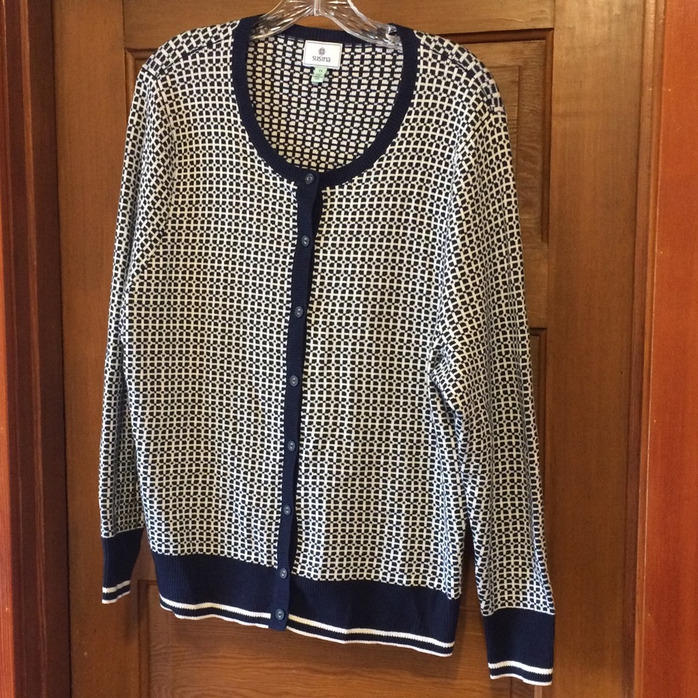 NWOT SUSINA preppy cardigan
